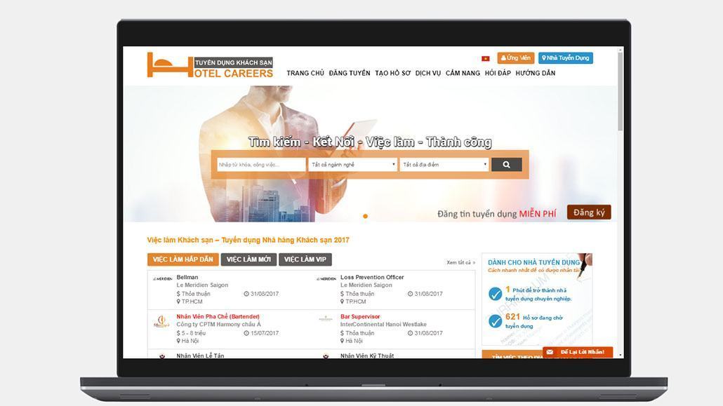 Trang web tuyển dụng khách sạn trực tuyến Tophotel.vn