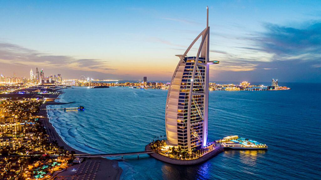 The Burj Al Arab in Dubai