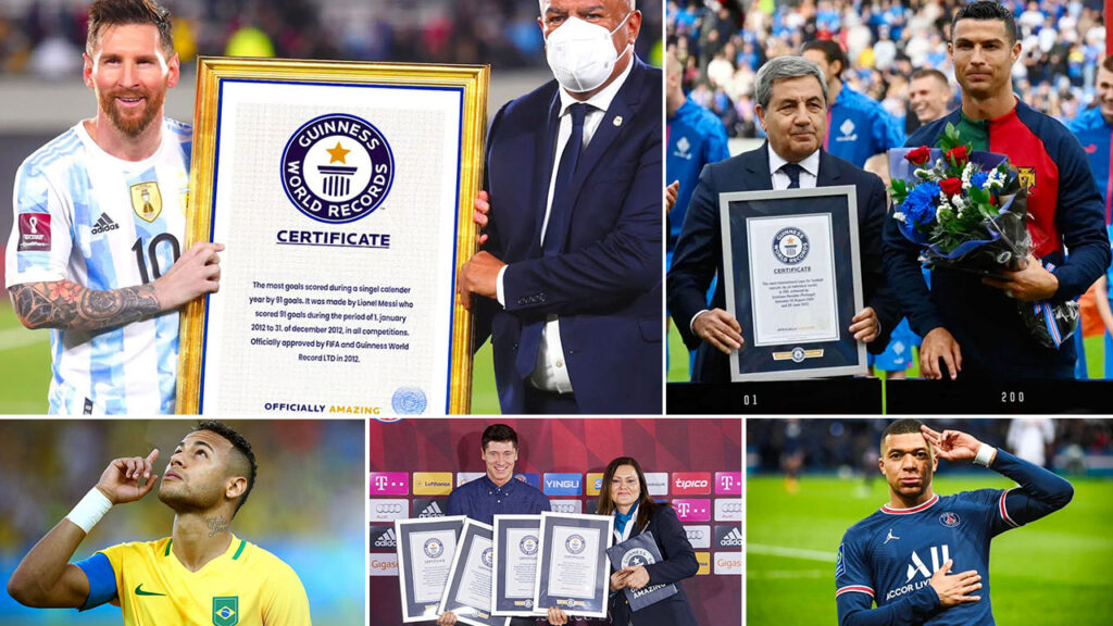 Footballers with the most guinness world records