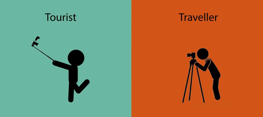 Sự khác nhau giữa Traveler và Tourist