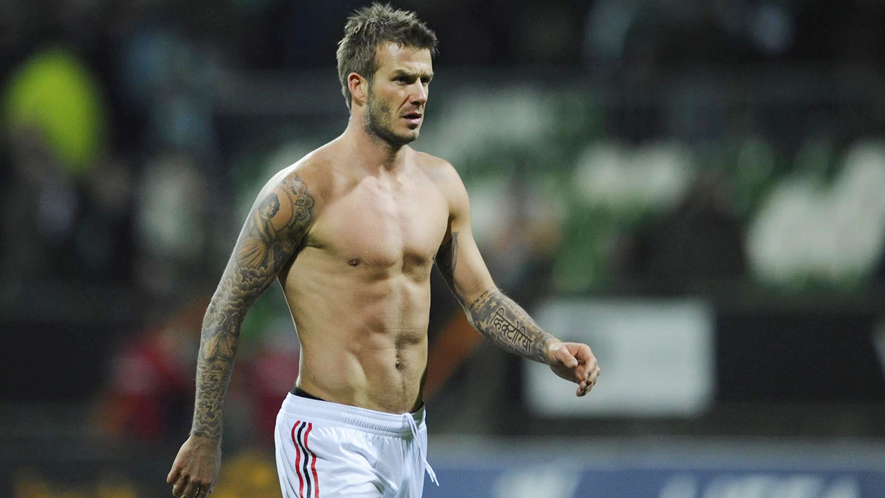 David Beckham’s best shirtless